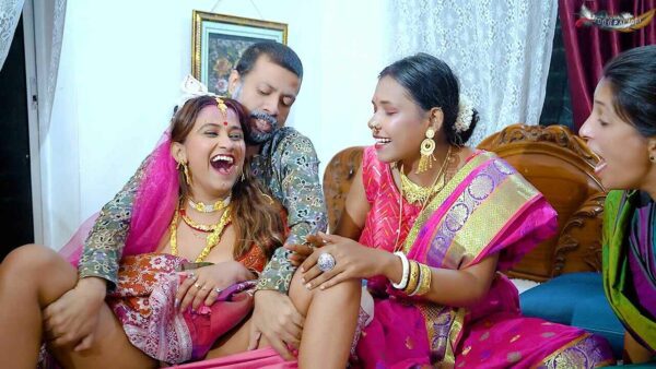 Sasur Aur Teen Bahurani 2024 GoddesMahi Hindi Uncut Short Film